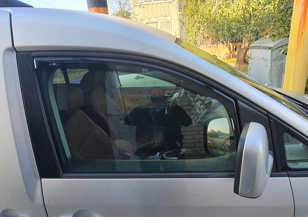 In-channel window deflectors (2 pcs, HIC) for Volkswagen Caddy 2004-2010 - image 2