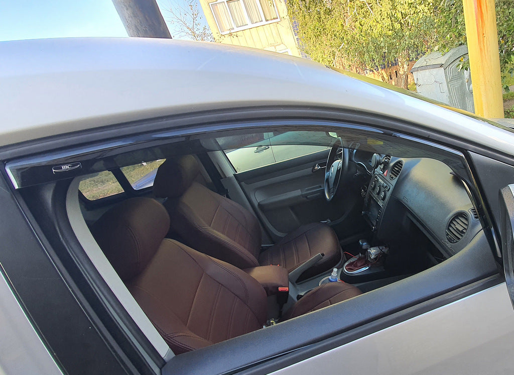 In-channel window deflectors (2 pcs, HIC) for Volkswagen Caddy 2004-2010 - image 3