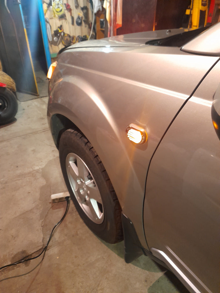 Oval Side Indicator Grille (2 pcs, ABS) for Mitsubishi Outlander 2006-2012 - image 3