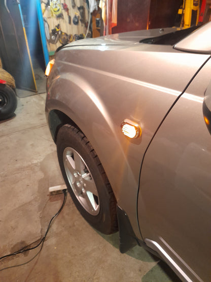 Oval Side Indicator Grille (2 pcs, ABS) for Mitsubishi Outlander 2006-2012 - image 3