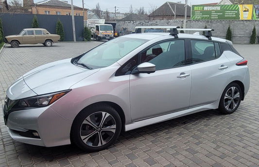 Roof rack for smooth roof (chrome, pair) for Nissan Leaf 2017- - image 1