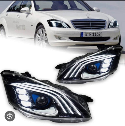 Headlight restyling (Maybach X222 design) for Mercedes S-class W221 - Reelken Auto
