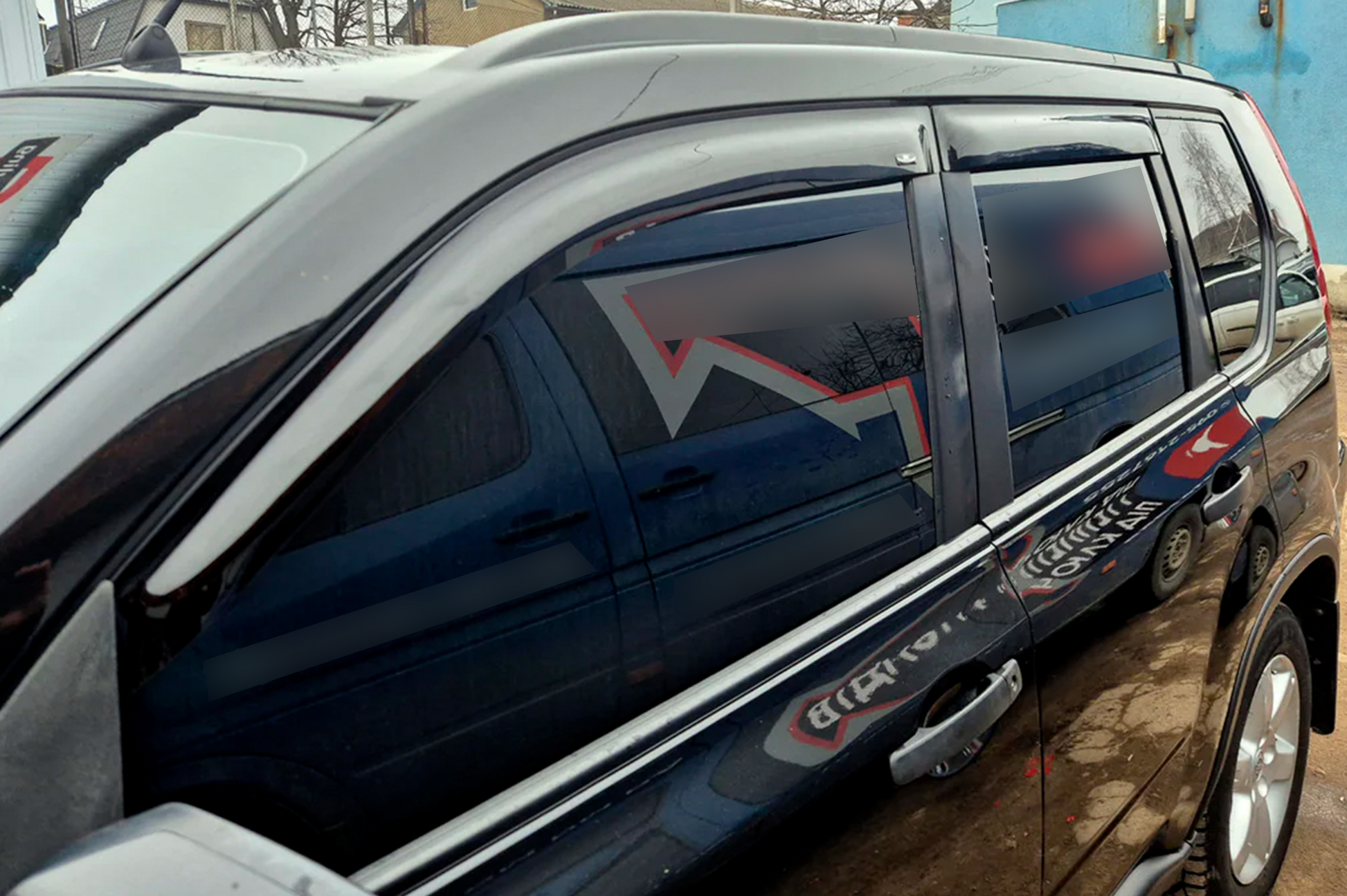 Window Deflectors (4 pcs, HIC) for Nissan X-trail T30 2002-2007 - image 1