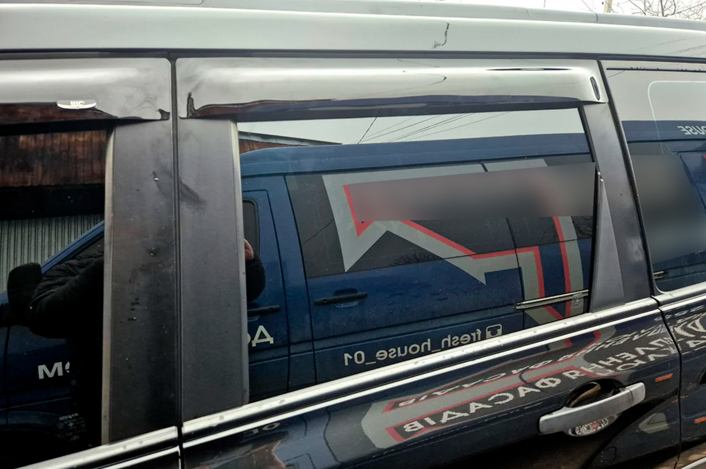 Window Deflectors (4 pcs, HIC) for Nissan X-trail T30 2002-2007 - image 3