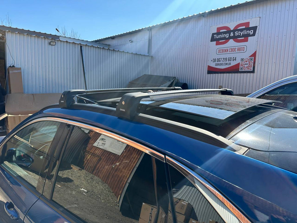 Ford Kuga/Escape 2019- Roof Rack Cross Bars for Integrated Rails Lockable Ecem V2 120 cm (2 pcs) for Ford Kuga/Escape 2019- - image 2