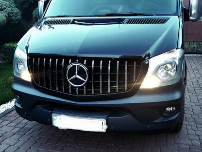 Front Grille GT Panamericana Chrome (2013-2018) for Mercedes Sprinter W906 2006-2018 - image 7