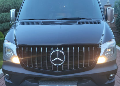 Front Grille GT Panamericana Chrome (2013-2018) for Mercedes Sprinter W906 2006-2018 - image 9