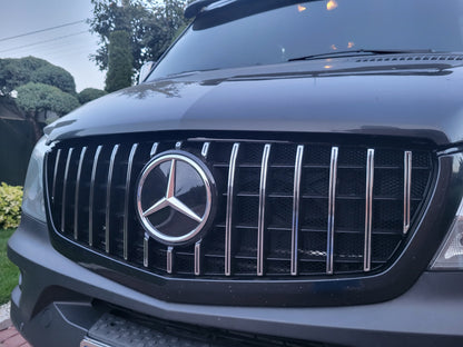 Front Grille GT Panamericana Chrome (2013-2018) for Mercedes Sprinter W906 2006-2018 - image 10