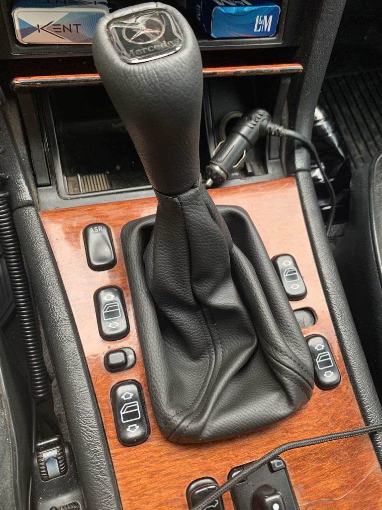 Gear knob (leather) for Mercedes E-class W210 1995-2002 - Reelken Auto