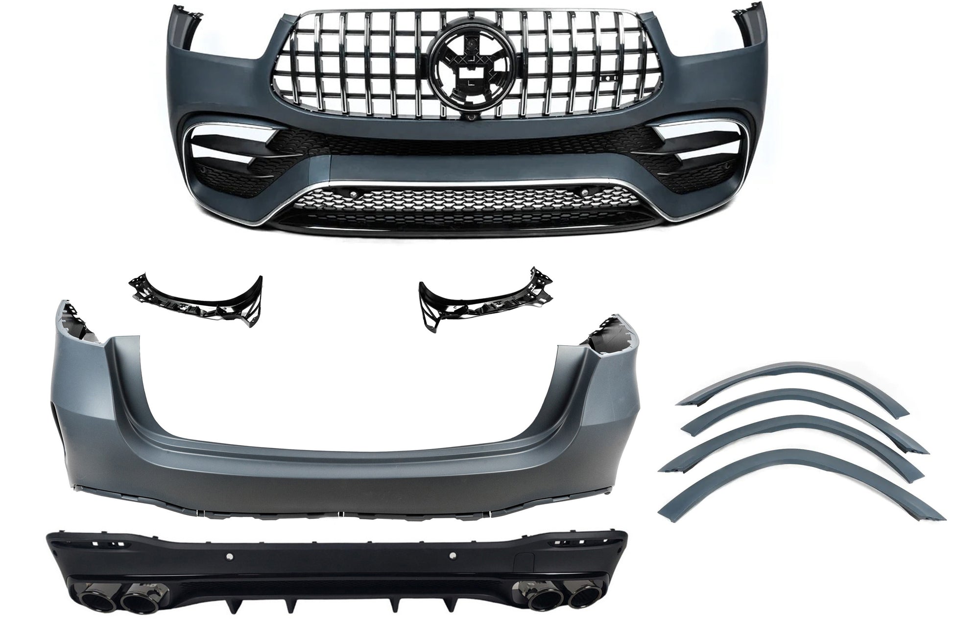 AMG GLE53 2018-2023 Body Kit Set (with full rear bumper) for Mercedes GLE W167 2018- - image 1