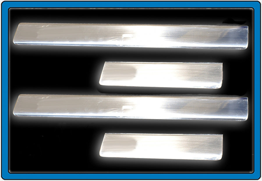Door Sill Protectors OmsaLine (4 pcs, Stainless Steel) for Seat Cordoba 2000-2009 - image 1