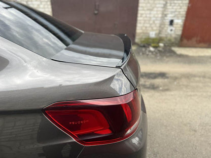 Spoiler LIP (Sunplex, black) (118.5cm *5.5cm) for Peugeot 301 - Reelken Auto