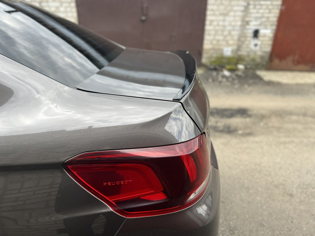 Lip Spoiler (Sunplex, black) (118.5cm x 5.5cm) for Peugeot 301 2012- - image 3