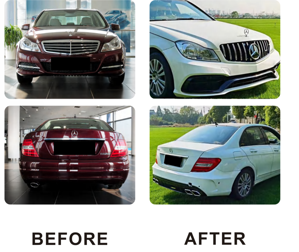 Body kit in W205 design for Mercedes C-class W204 2007-2015 - image 2