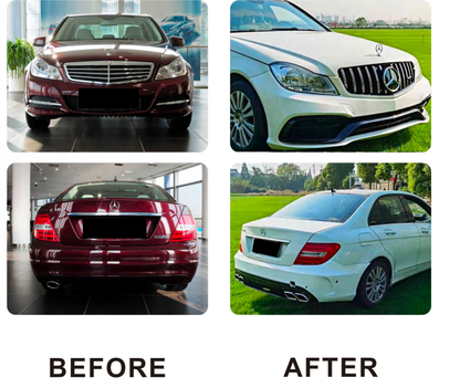 Body kit in W205 design for Mercedes C-class W204 2007-2015 - image 2