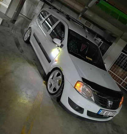 The hood deflector (EuroCap) for Dacia Logan MCV 2004-2014 - Reelken Auto