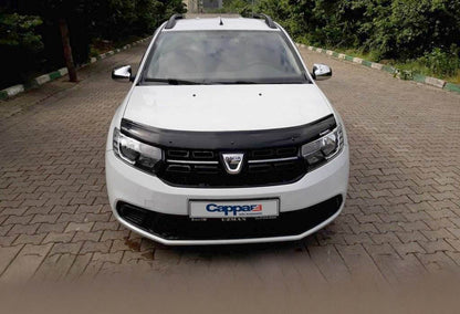 The hood deflector (EuroCap) for Dacia Logan II 2013-2022 - Reelken Auto