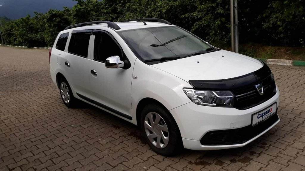 The hood deflector (EuroCap) for Dacia Logan MCV 2013-2020 - Reelken Auto