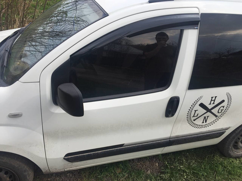 Window Deflectors (2 pcs, Sunplex Sport) for Fiat Fiorino/Qubo 2008-2024 - image 1