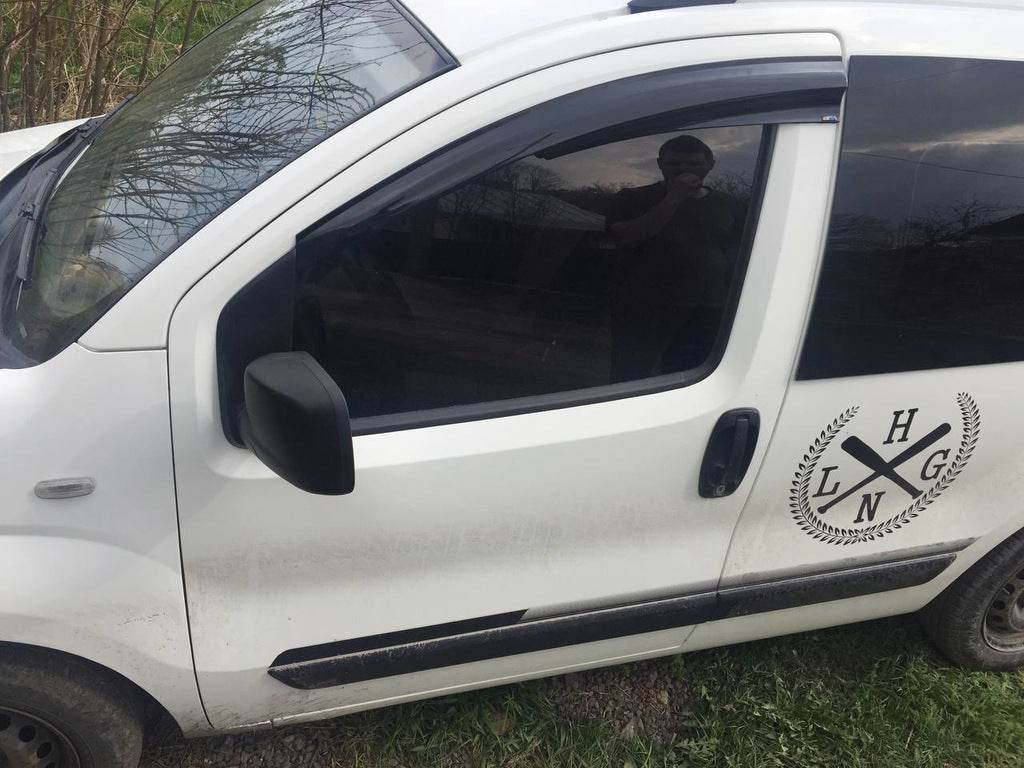 Windbreakers (2 pcs, Sunplex Sport) for Fiat Fiorino/Qubo - Reelken Auto