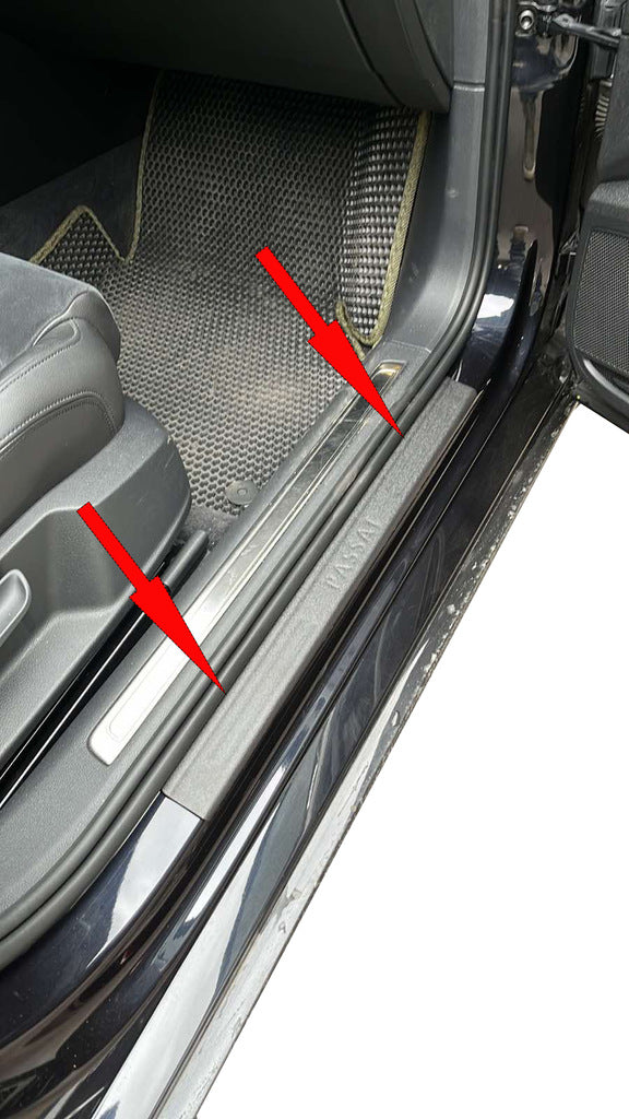 Door Sill Protectors DDU (4 pcs, plastic) for Volkswagen Passat СС 2008-2017 - image 3