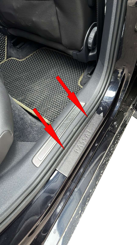 Door Sill Protectors DDU (4 pcs, plastic) for Volkswagen Passat СС 2008-2017 - image 4