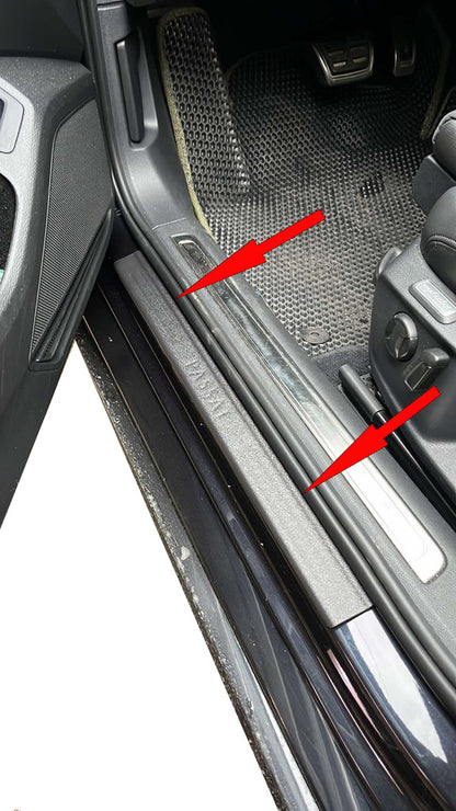 Door Sill Protectors DDU (4 pcs, plastic) for Volkswagen Passat B6 2006-2012 - image 4