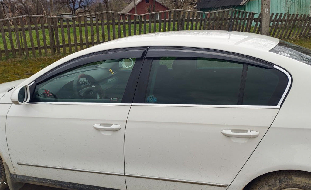 Window Deflectors SD (4 pcs, Sunplex Sport) for Volkswagen Passat B6 2006-2012 - image 1