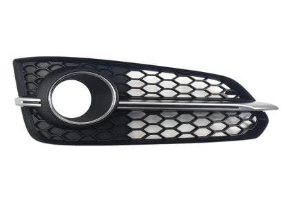 Fog light grilles with fog light (2014-2018, 2 pcs, Black with gray) for Audi A8 2010-2018 - image 3