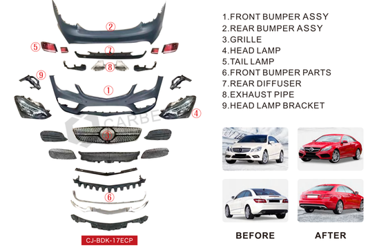 Restyling kit in AMG 2017 for Mercedes E-class coupe C207 2010-2017 - image 2