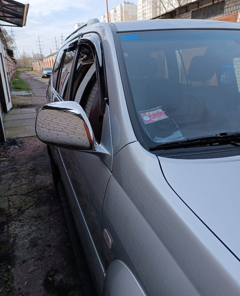 Mirror Covers (2 pcs, Stainless Steel) for Toyota Land Cruiser Prado 120 2002-2009 - image 3