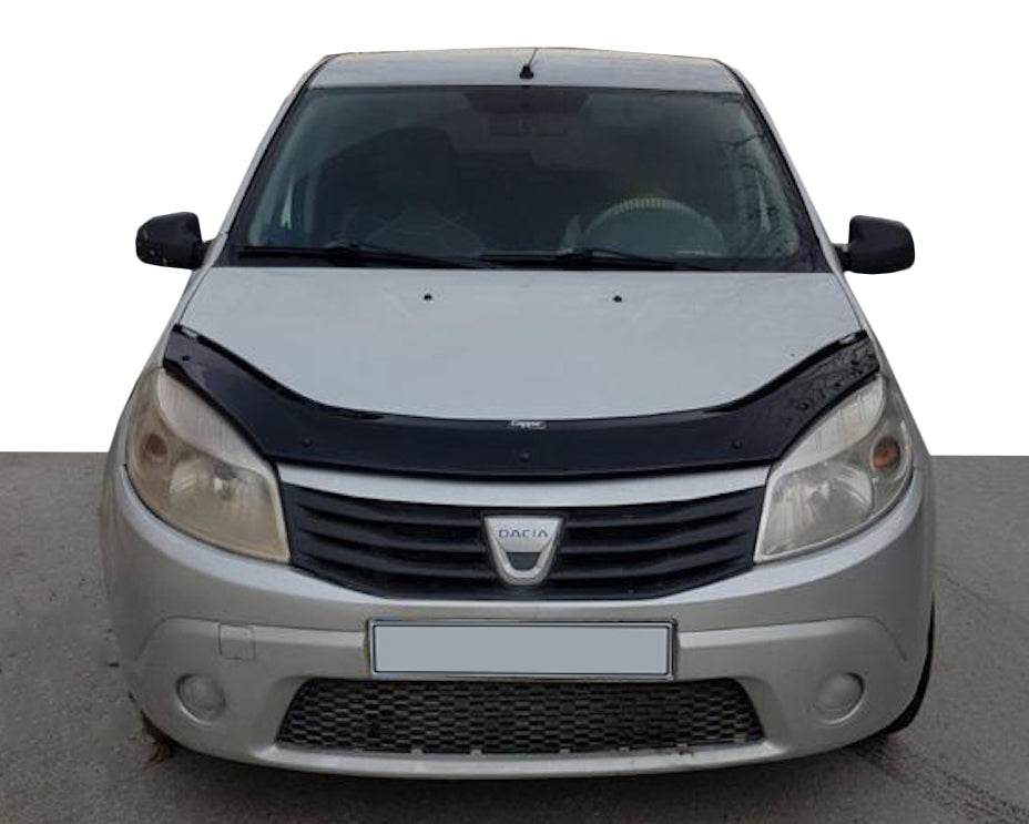 The hood deflector (EuroCap) for Dacia Sandero 2007-2013 - Reelken Auto