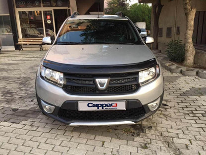 The hood deflector (EuroCap) for Dacia Logan II 2013-2022 - Reelken Auto