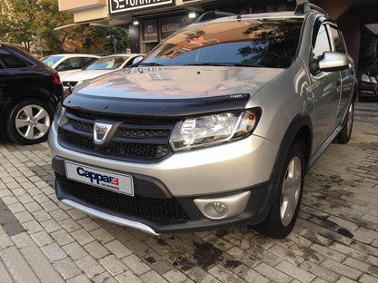 The hood deflector (EuroCap) for Dacia Logan II 2013-2022 - Reelken Auto