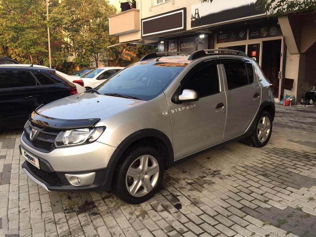 The hood deflector (EuroCap) for Dacia Logan MCV 2013-2020 - Reelken Auto