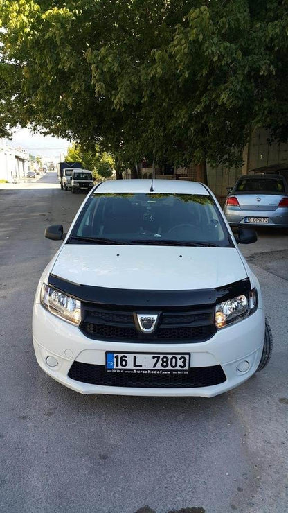 The hood deflector (EuroCap) for Dacia Logan II 2013-2022 - Reelken Auto