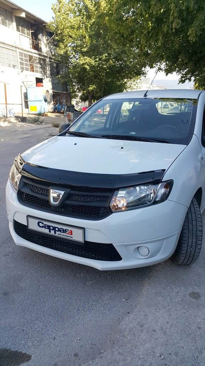 The hood deflector (EuroCap) for Dacia Logan II 2013-2022 - Reelken Auto