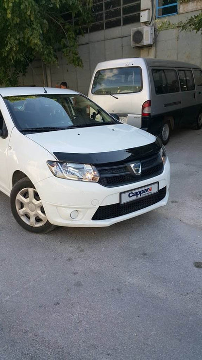 The hood deflector (EuroCap) for Dacia Logan II 2013-2022 - Reelken Auto