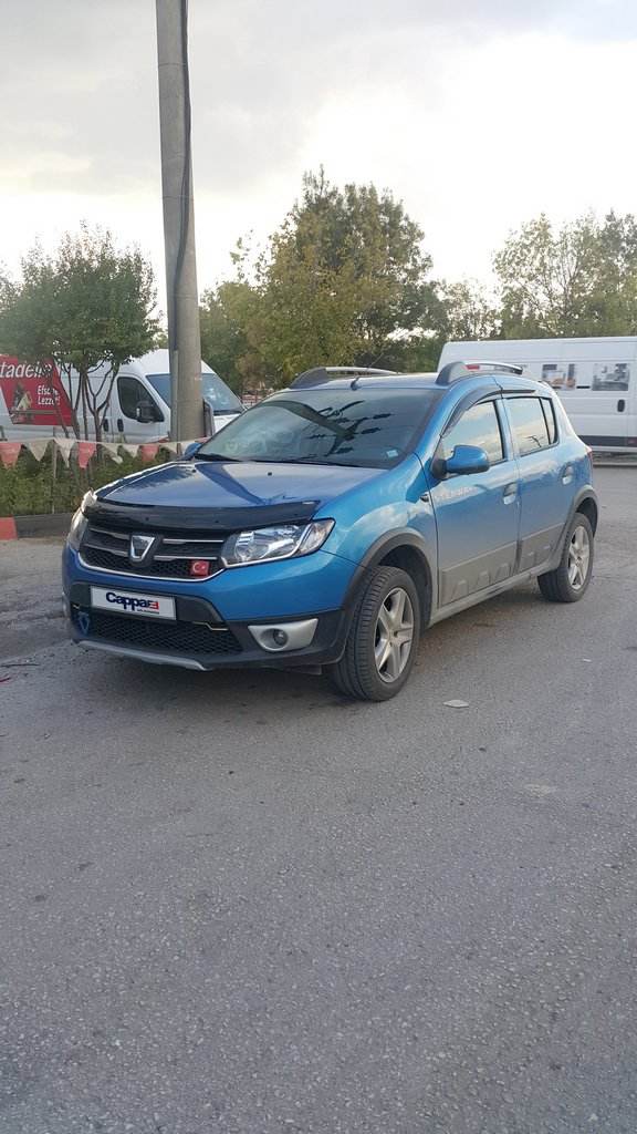 The hood deflector (EuroCap) for Dacia Logan II 2013-2022 - Reelken Auto