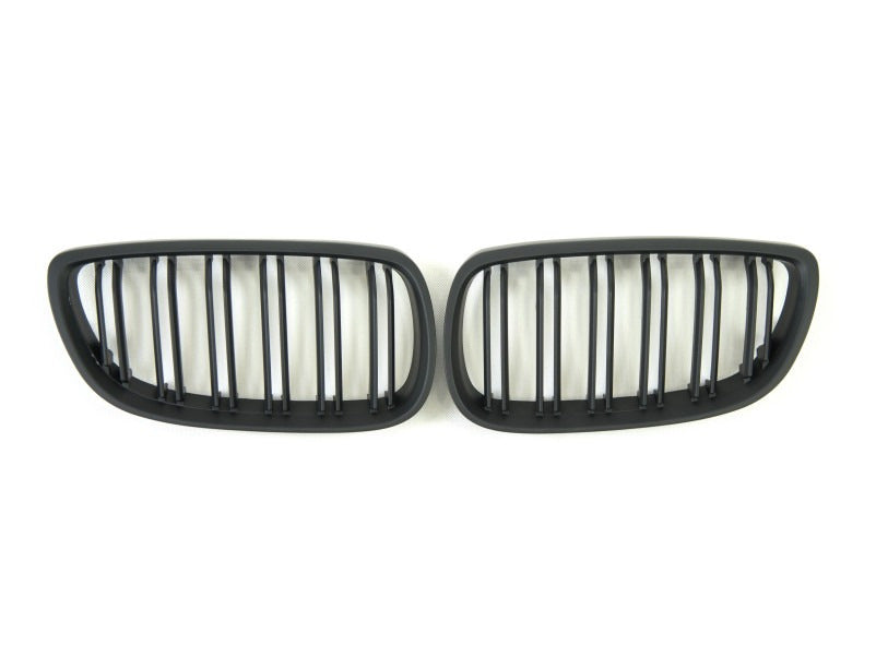 M-Look Kidney Grilles (for 2005-2009, Matte Black) for BMW 3 Series E92/E93 2006–2013 - image 2