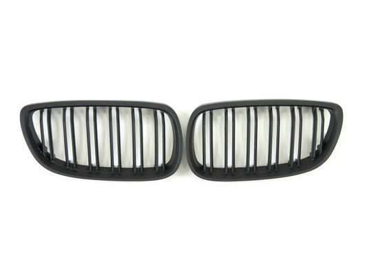 M-Look Kidney Grilles (for 2005-2009, Matte Black) for BMW 3 Series E92/E93 2006–2013 - image 2