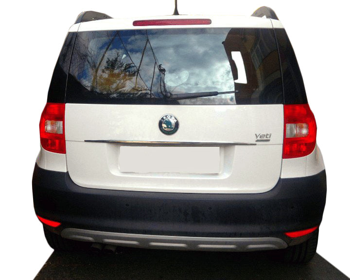 Stainless steel trim above license plate for Skoda Yeti 2009-2017 - image 1