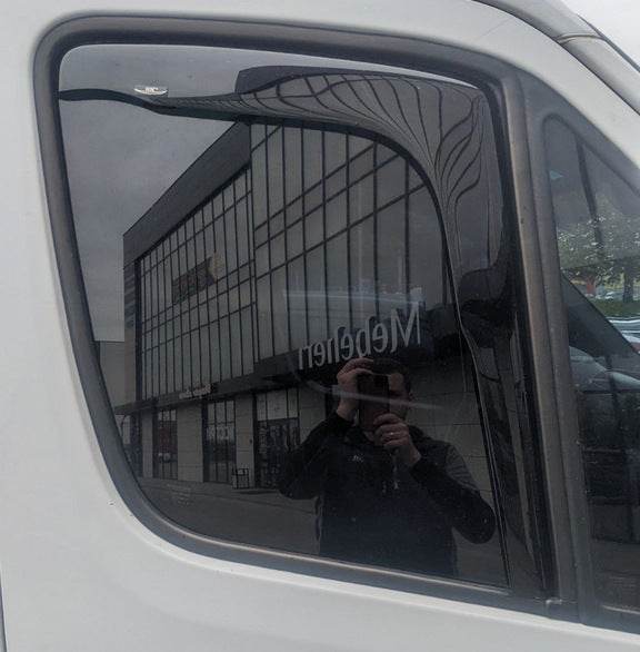 Visor insert (2pcs, HIC) for Volkswagen Crafter 2006-2016 - Reelken Auto