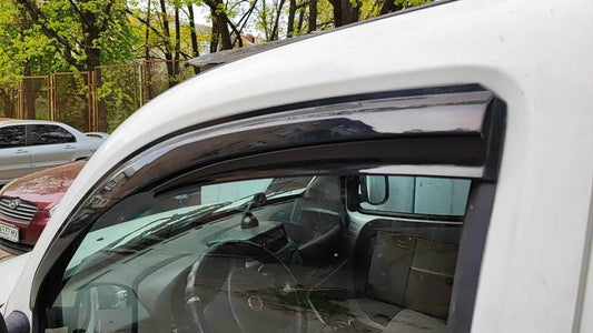 Windbreakers (2 pcs, Sunplex Sport) for Fiat Doblo I 2005-2010 - Reelken Auto