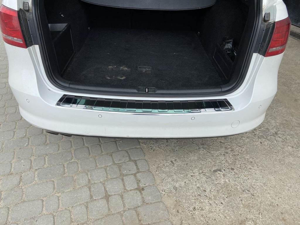 Cover on the rear bumper Carmos (SW, stainless steel) for Volkswagen Passat B7 2012-2015 - Reelken Auto