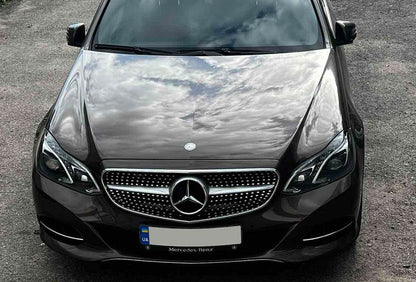 Diamond Silver front grille (for Avantgarde and AMG-Line, 2013-2016) for Mercedes E-class W212 2009-2016 - Reelken Auto
