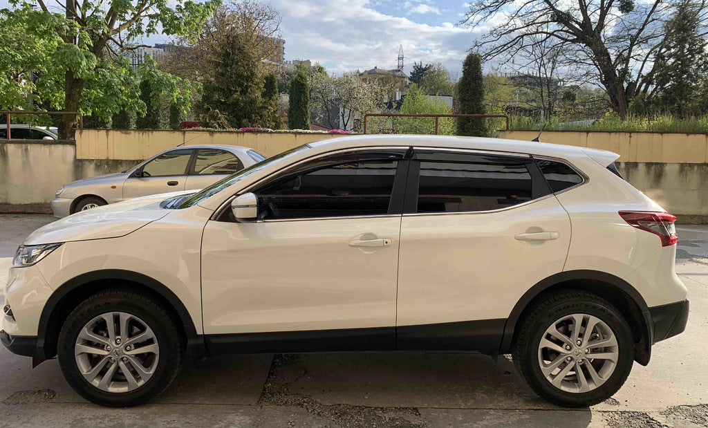 Window deflectors with chrome trim (Niken, 4 pcs) for Nissan Qashqai 2014-2021 - image 3