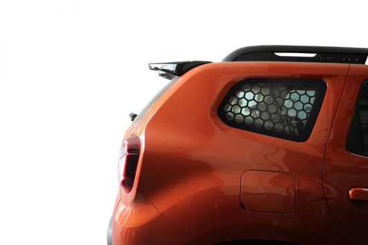 Rear window covers OmsaLine (2 pcs, ABS) for Renault Duster 2018-2024 - image 1
