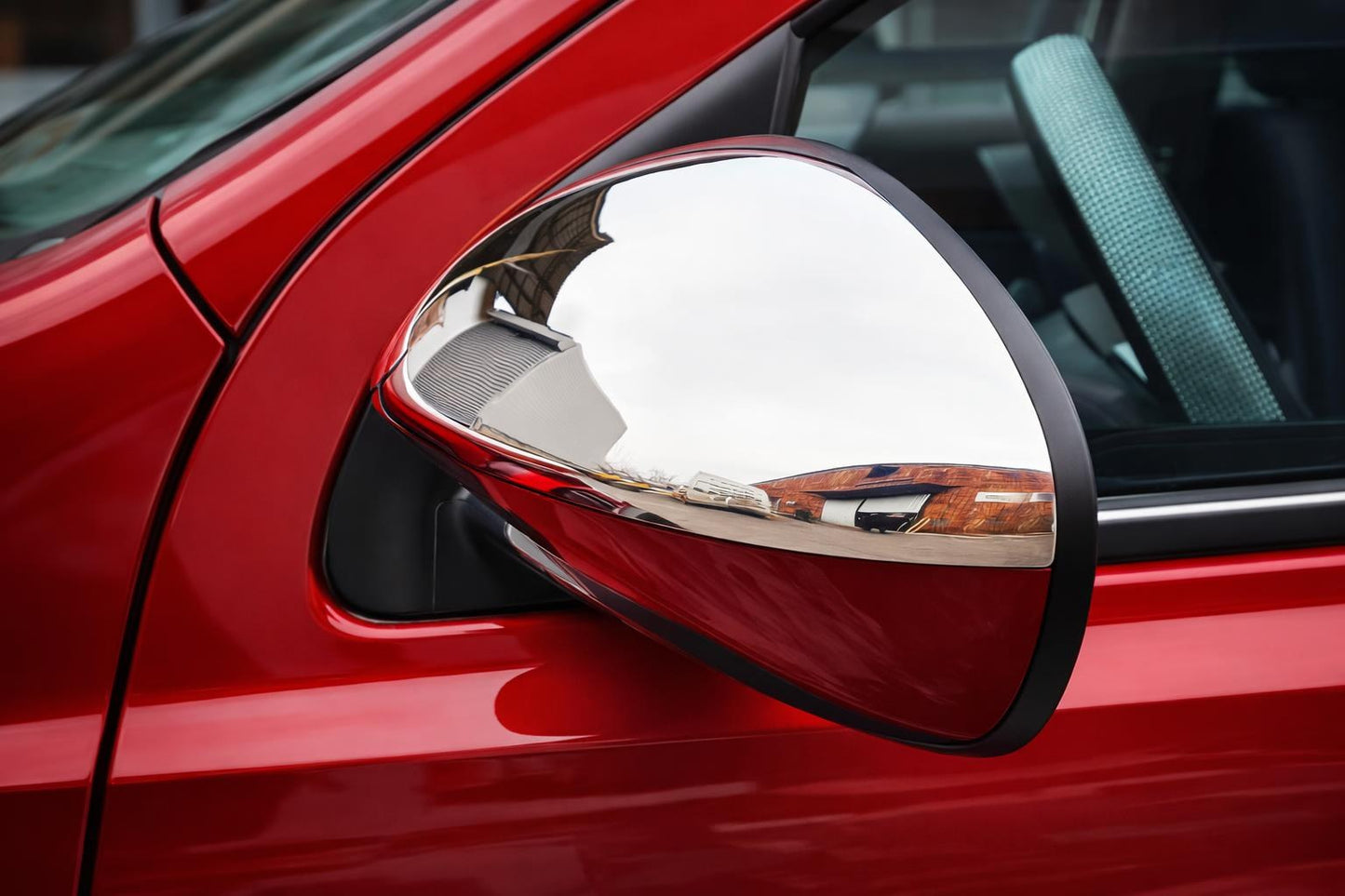 Mirror Covers (2 pcs, Stainless Steel) for Nissan Qashqai 2010-2014 - image 1