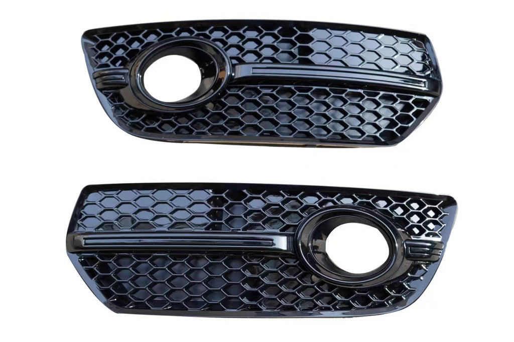 Fog Light Grilles RS-Style (2013-2017, 2 pcs, Black) for Audi Q5 2008-2017 - image 1